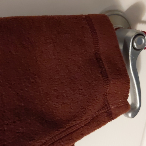 Medium Maroon Fleece Shirt, Long-sleeve - Picture 13 of 13